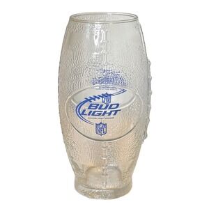 Bud‎ Light NFL Football Beer Glass 6.5" Official Beer Sponsor
